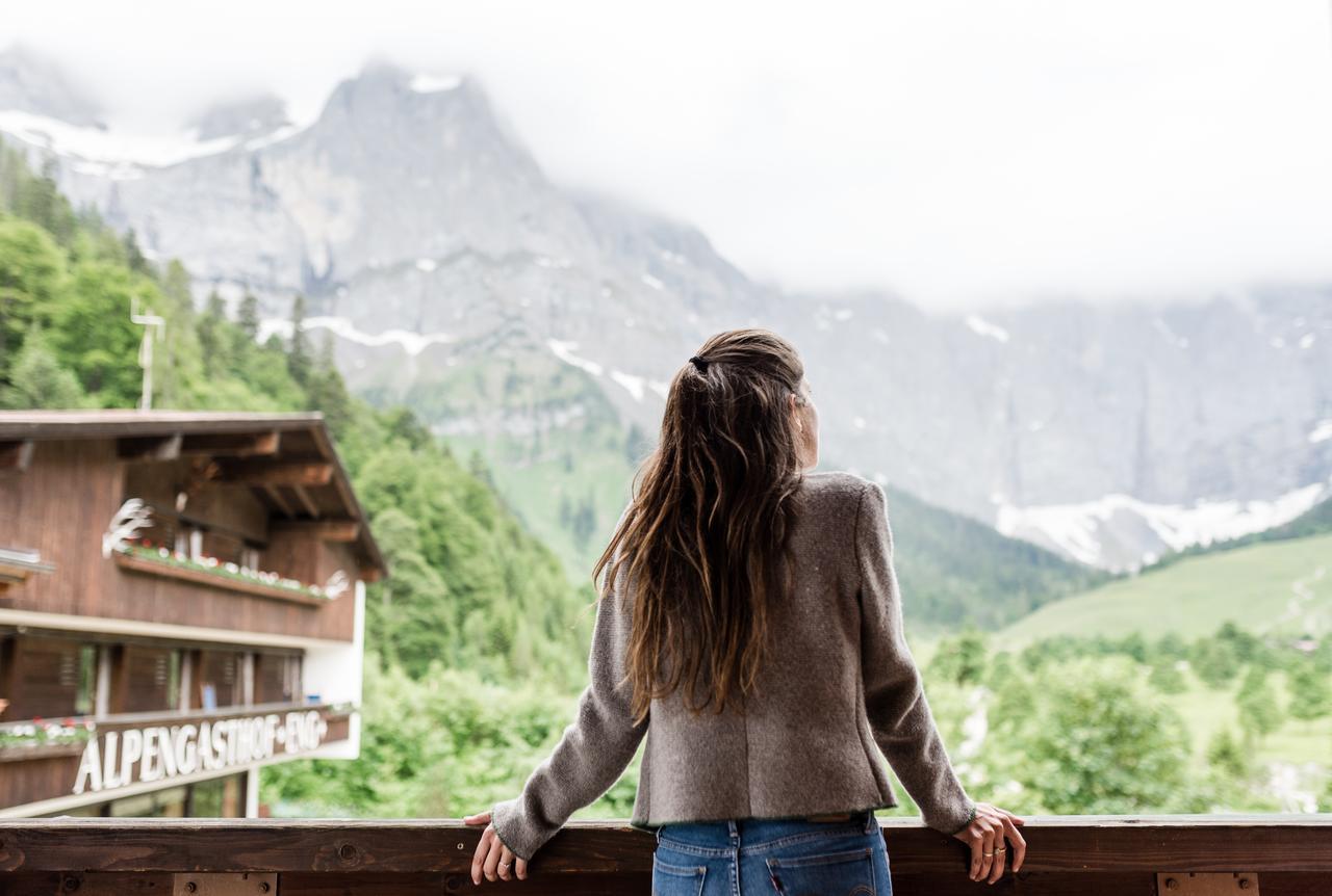 Das Naturhotel Die Eng Hinterriss Bagian luar foto